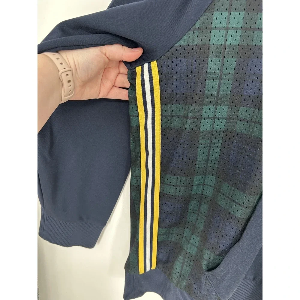 Polo Sport Ralph Lauren Performance Hoodie Graphic Navy Tartan Blackwatch Plaid‎